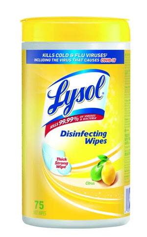 LYSOL WIPES CITRUS 75s [75 ea]