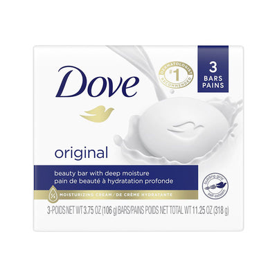 DOVE WHITE BAR SOAP 3x106g [2 ea]