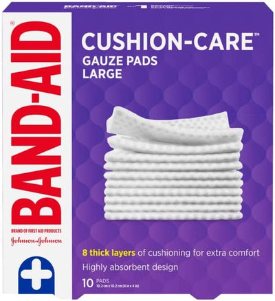 BAND-AID GAUZE PADS 10s [50 ml]