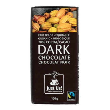 JUST US CHOC BAR DRK CHOCOLATE [100 GM]