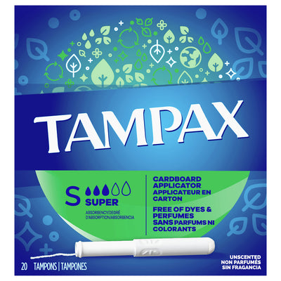 TAMPAX SUPER TAMPONS 20S [20 ea]