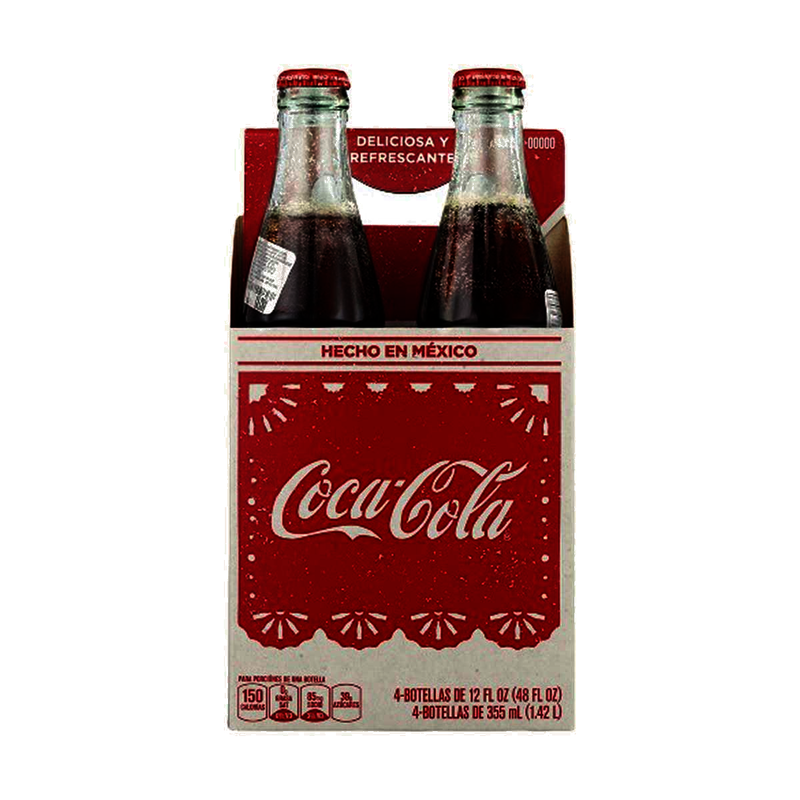 COKE GLASS MEXICO 4x355ml