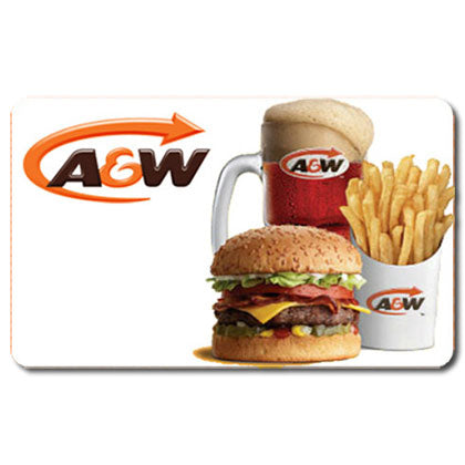 A&W $10 GIFT CARD [1 ea]