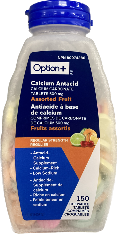 OPTION+ CALICUM ANTACID FRUIT [150 ea]
