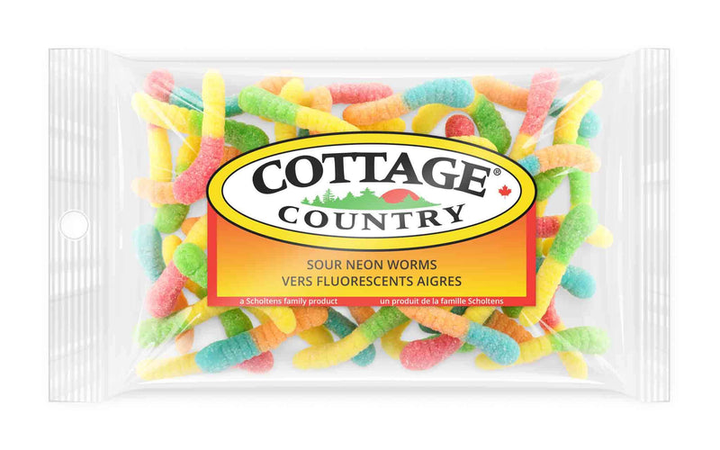 CTG CNTRY SOUR NEON WORMS [225 g]