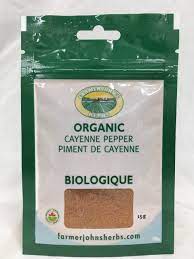 FJ ORGANIC CAYENNE PEPPER 15G