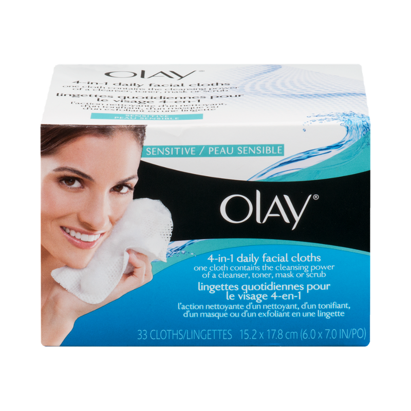 OLAY DAILY FACIAL CLOTHS SENST [33 ea]