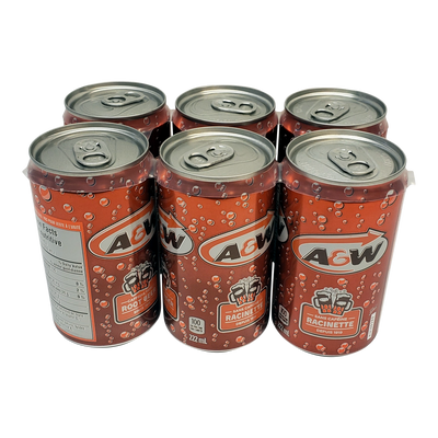A&W ROOTBEER SLEEK 6x222ml [6 ea]