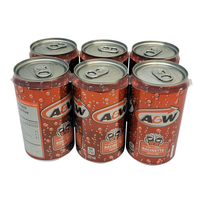 A&W ROOTBEER SLEEK 6x222ml [6 ea]