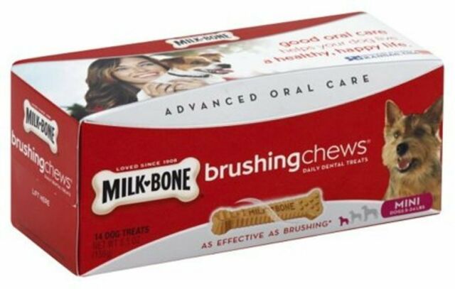 MILKBONE BRUSHING CHEWS SM [201 g]