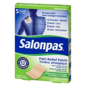 SALONPAS PAIN RELIEF PATCH 5PK [1 ea]