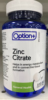 OPTION+ ZINC CIT 50mg 100s [100 ea]