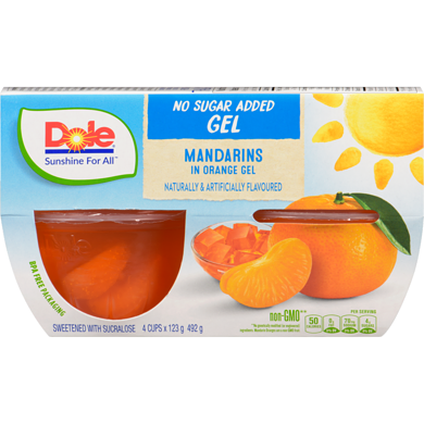 DOLE NSA MANDARIN ORANGE GEL [4 PK]
