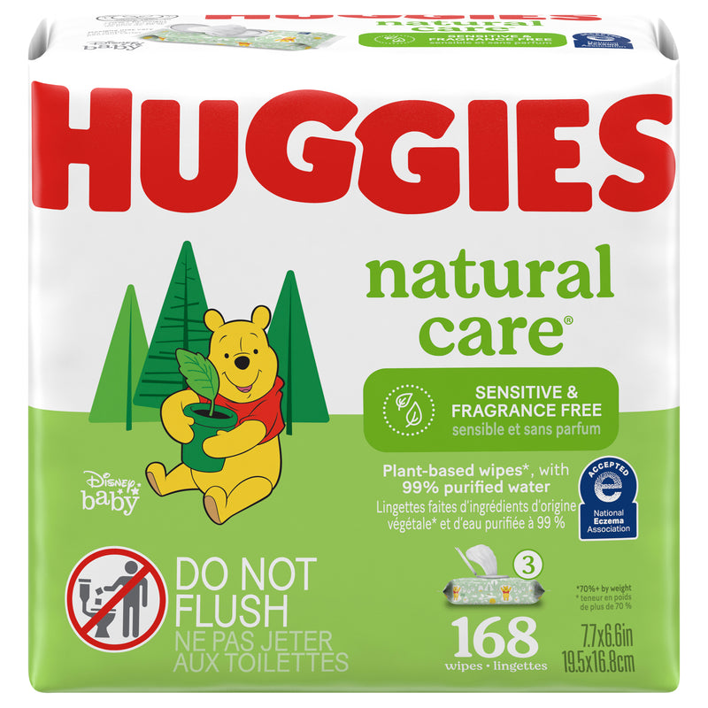 HUGGIES NAT CAR SENSITIVE WIPE [168 ea]