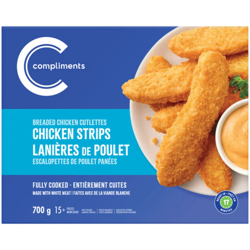 COMP BREADED CHICKEN STRIPS [700 g]