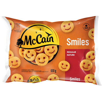 MCCAIN POTATO SMILES 650g