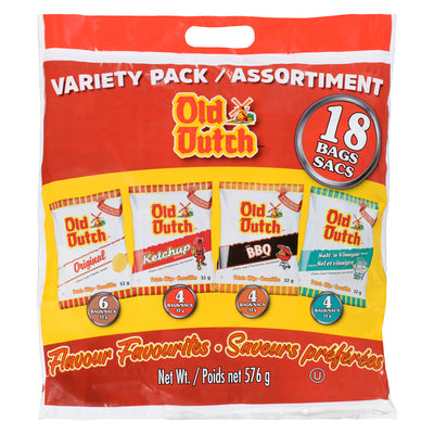 OLD DUTCH VARIETY PACK 18 BAGS [576 g]