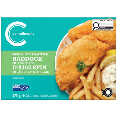 COMP EGLISH HADDOCK FILLETS [575 g]