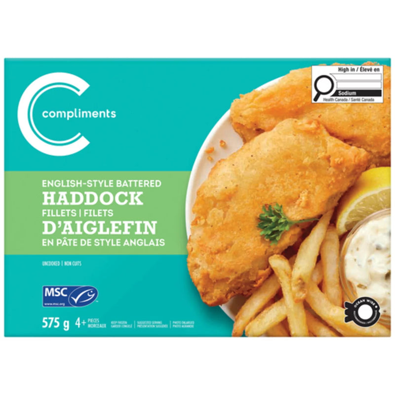 COMP EGLISH HADDOCK FILLETS [575 g]
