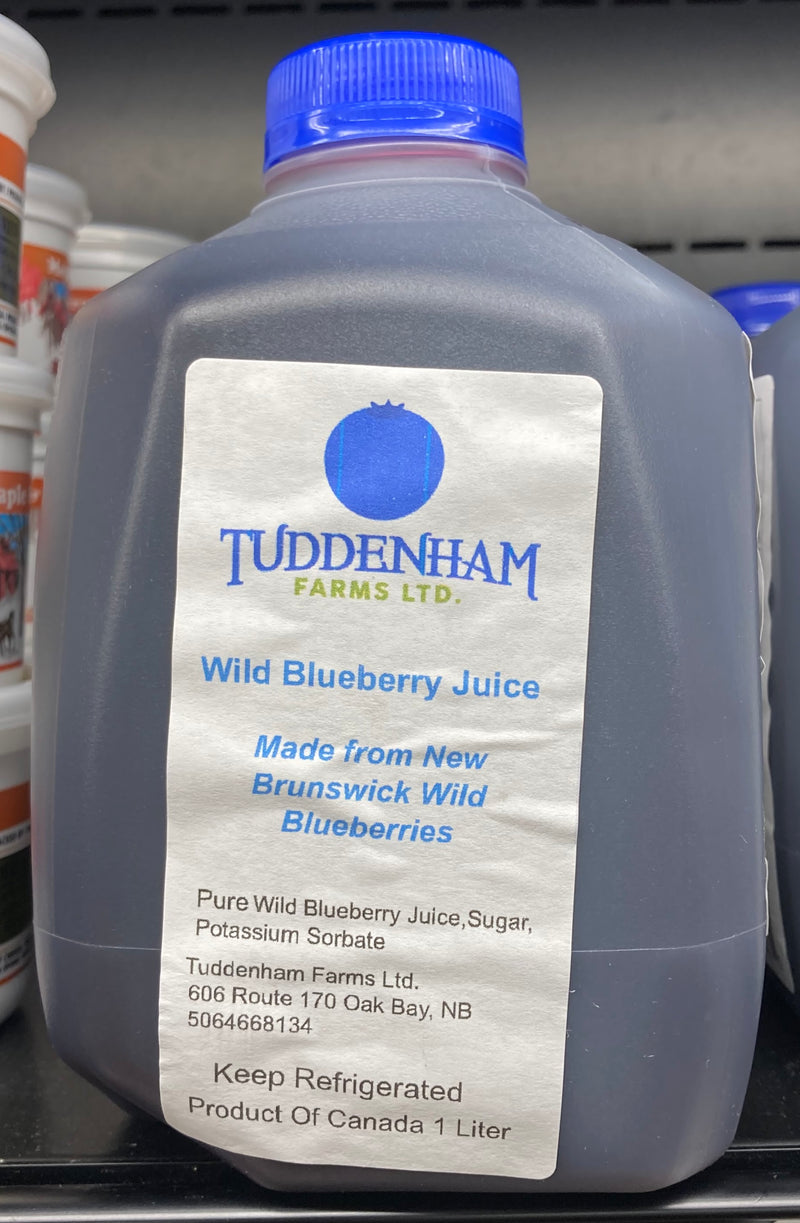 TUDDENHAM WILD BLUEBERRY JUICE [1 ltr]
