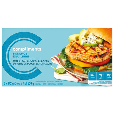 COMP EXTRA LEAN CHICKEN BURGER [850 g]