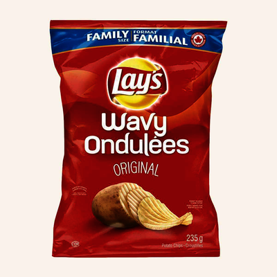 LAYS FAM SIZE WAVY ORG 235g