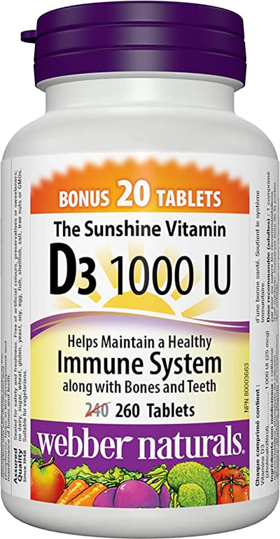 WEB VITAMIN D 1000IU BONUS [260 ea]