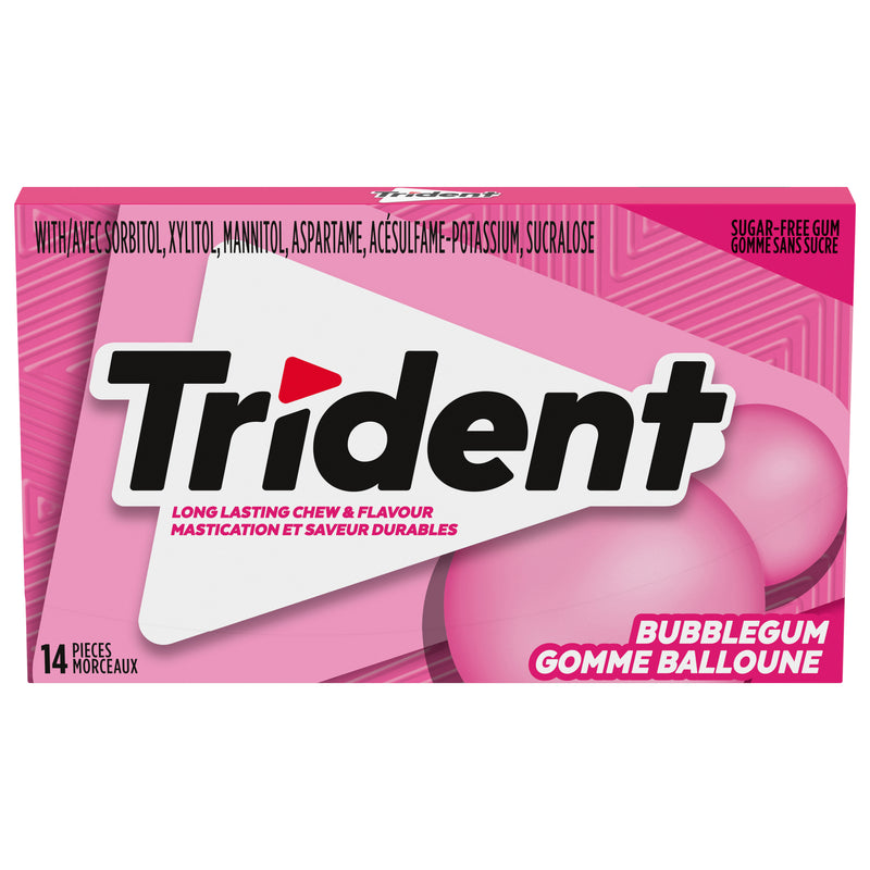TRIDENT SLB BUBBLEGUM SGL [14 pcs]