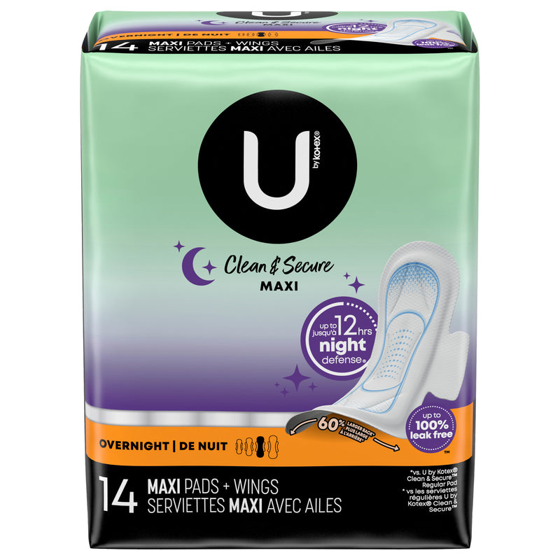 KOTEX OVERNGHT W/WINGS [14 ea]