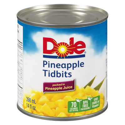 DOLE PINEAPPLE TIDBITS IN JUIC [398 ml]