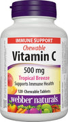 WEBR VITAMIN C TROP CHEW 500mg [120 ea]