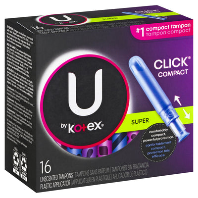U BY KOTEX TAMPON SP CLICK SUP [16 ea]