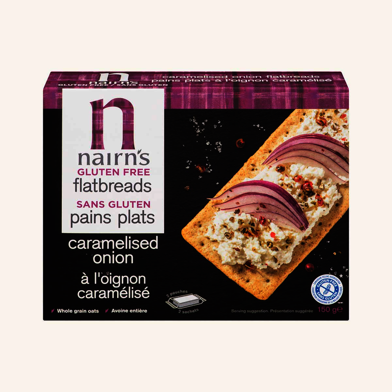 NAIRNS GF FLATBRD CRMLZ ONION [150 g]