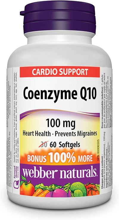 WEBBER COQ10 100MG SOFTGEL [60 ea]