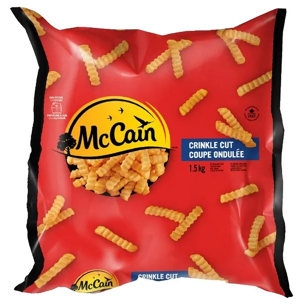 MCCAIN CRINKLE CUT FRIES 1.5kg