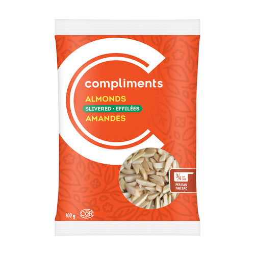 COMPLMNT SLIVERED ALMONDS 100g