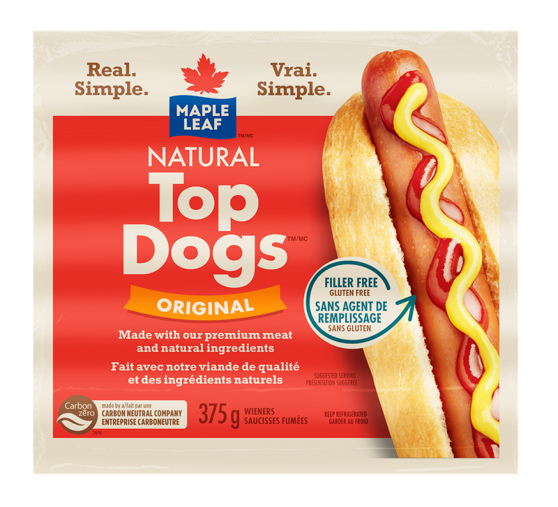 MAPLE LEAF HOT DOGS ORIGINAL [375 g]
