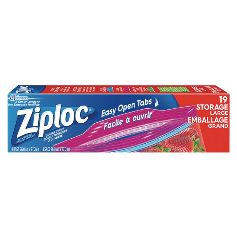 ZIPLOC STORAGE BAGS GALLON [19 PK]