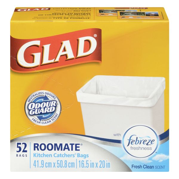 GLAD KITCHEN CATCHERS ROOMATE [52 ea]