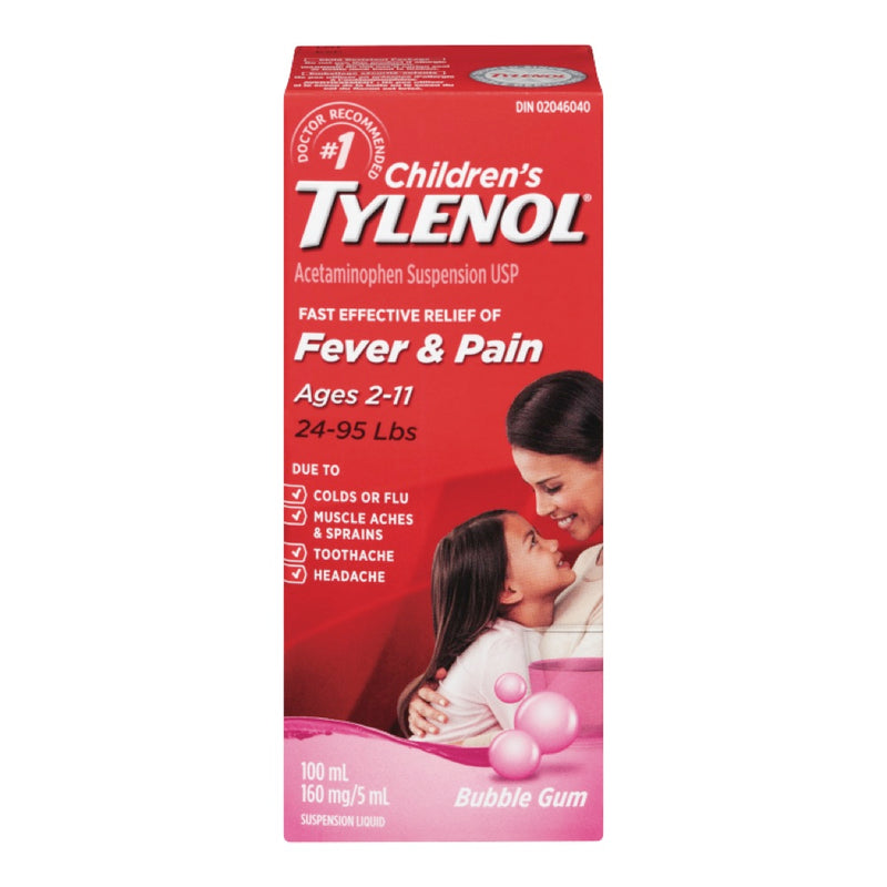 TYLENOL CHILD SUSP BUBBLE GUM [100 ml]