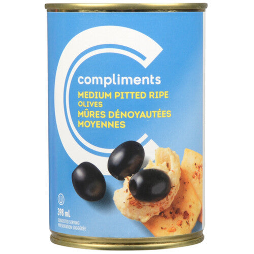 COMP PITTED RIPE OLIVES 398ml
