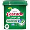 CASCADE COMPLETE DISHWASHING DETERGENT FRESH 80s