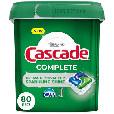 CASCADE COMPLETE DISHWASHING DETERGENT FRESH 80s