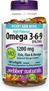 WEBBER OMEGA 3-6-9 HGH POTENCY [180 pcs]
