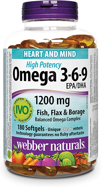 WEBBER OMEGA 3-6-9 HGH POTENCY [180 pcs]
