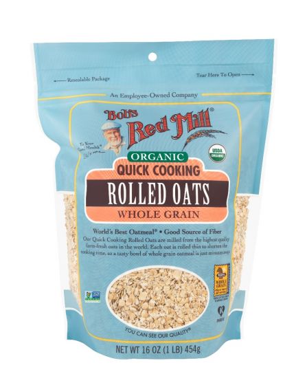 BOBS ORGANIC ROLLED OATS [454 g]