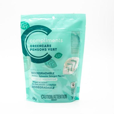 COMP BIO DISH DRGNT POUCHES 24 [24 ea]