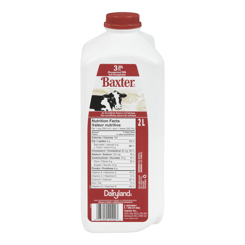 BAXTER JUG HOMOGENIZD MILK [2 LT]