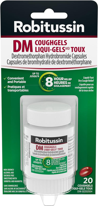 ROBITUSSIN DM COUGH GELS 20s [20 ea]