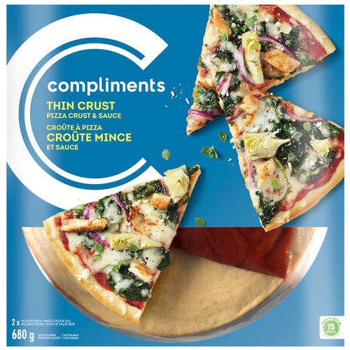 COMP THIN CRUST PIZZA & SAUCE [900 g]